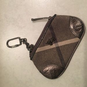 Burberry key ring and coinpouch