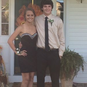 Black cocktail dress