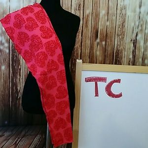LuLaRoe Valentine's Leggings TC Aztec Hearts