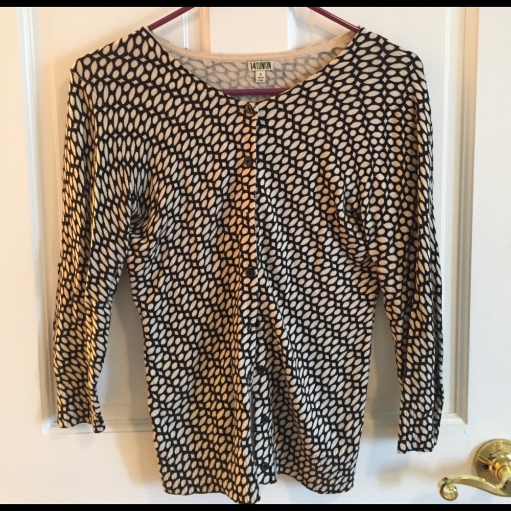 Black and White Cardigan