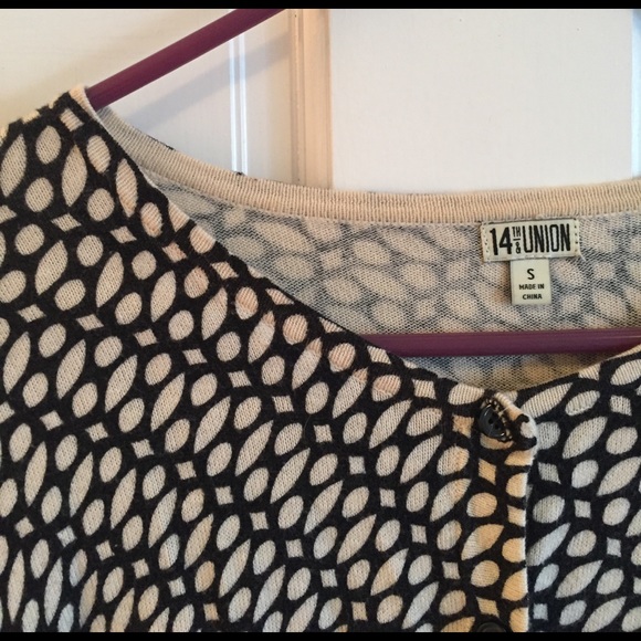 Black and White Cardigan - Picture 2 of 4