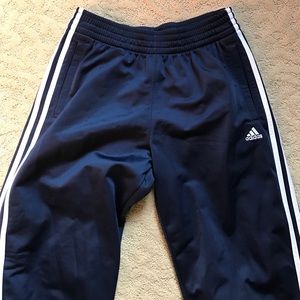 Adidas tear away track pants pinstripe M