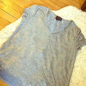 Silver shimmer tee