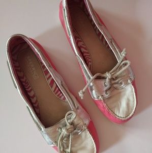 Sperry Top-siders Pink/White/Silver