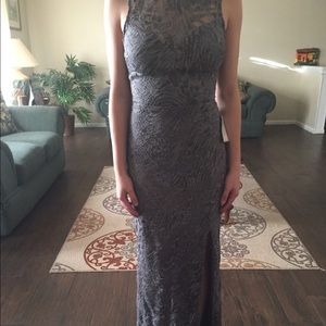 Grey lace prom dress! (NEW WITH TAGS)