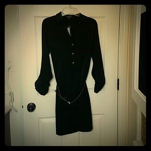 The Limited Black Shirt Dress with belt