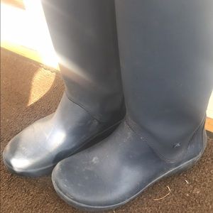 Croc blue rain boots