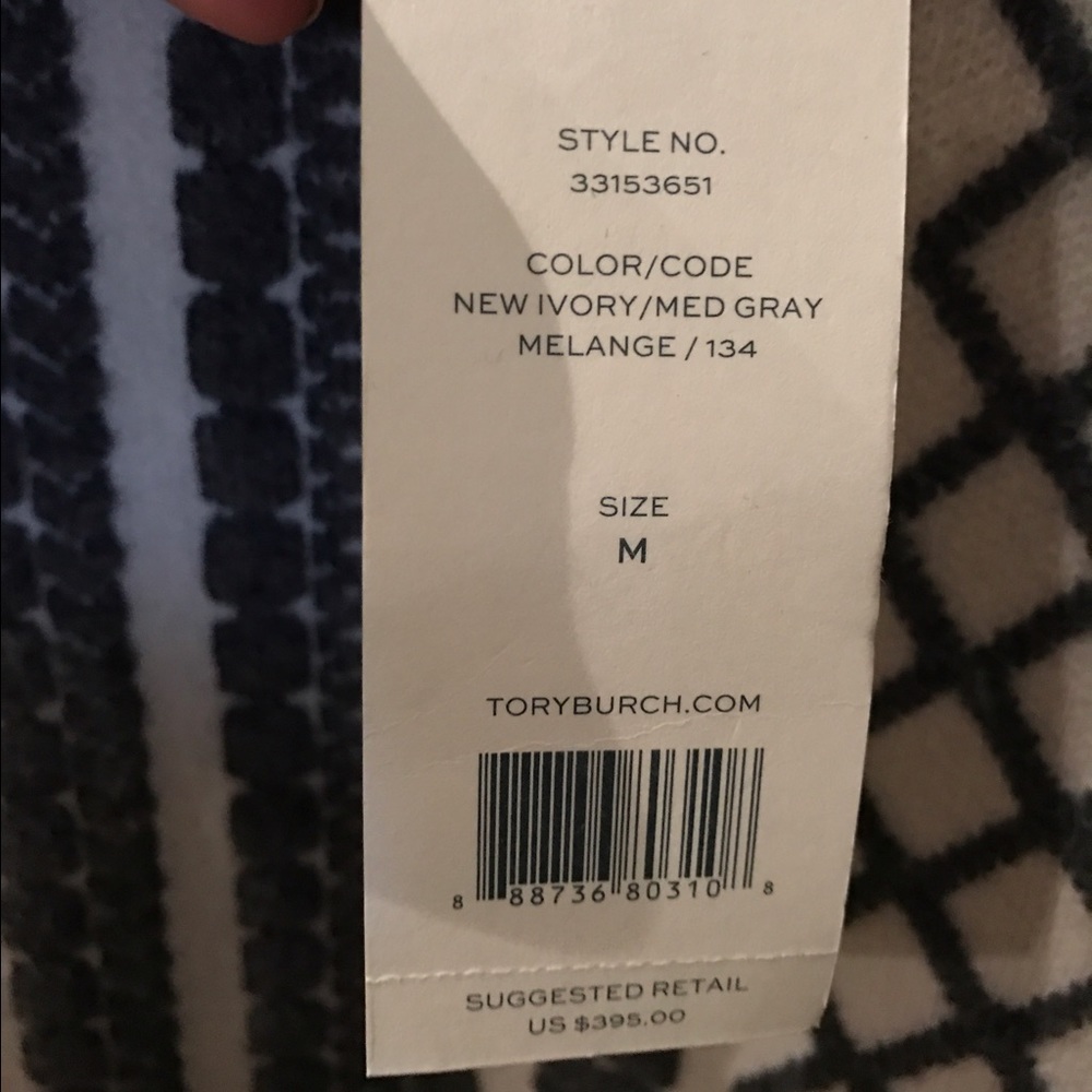SOLD** NWT Tory Burch Merino Jacquard Sweater M - Picture 3 of 4