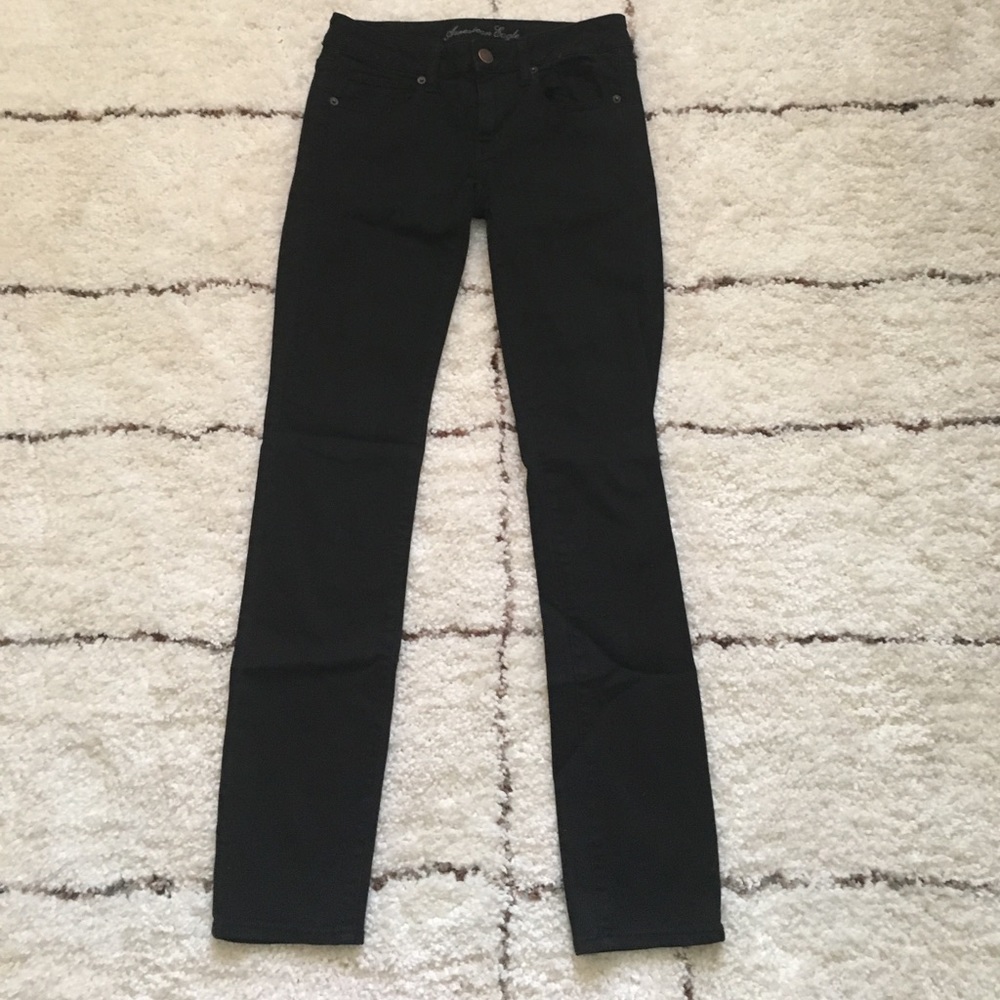 American Eagle Super Stretch Black Skinny Jeans