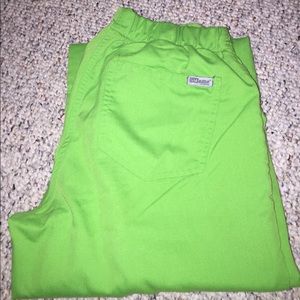 Green Greys Anatomy Scrub Pants