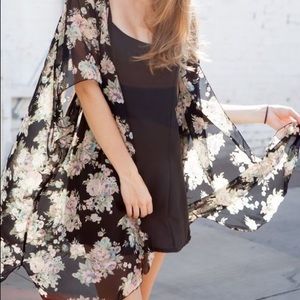 Pretty, sheer kimono --- MAKE AN  OFFER