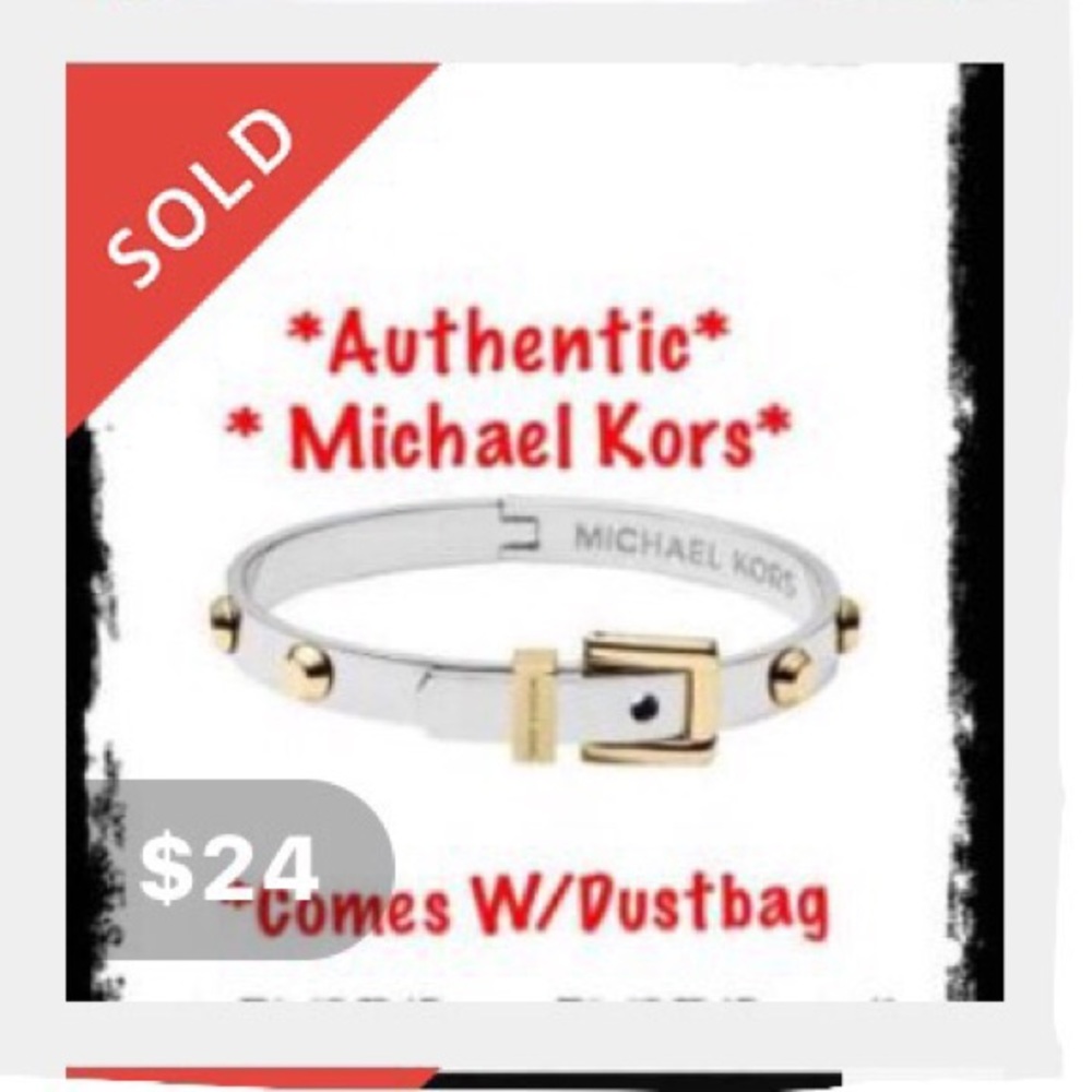 Authentic*Michael Kors 2 Tone Studded Bracelet