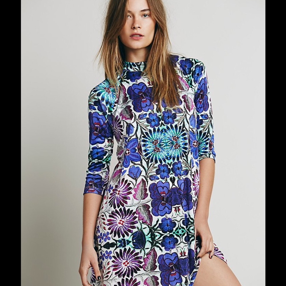 Free People Fiesta Printed Mini Dress