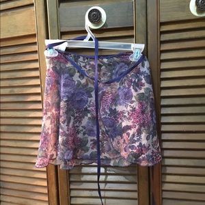 Women's Floral Wrap Skirt (for ballet)
