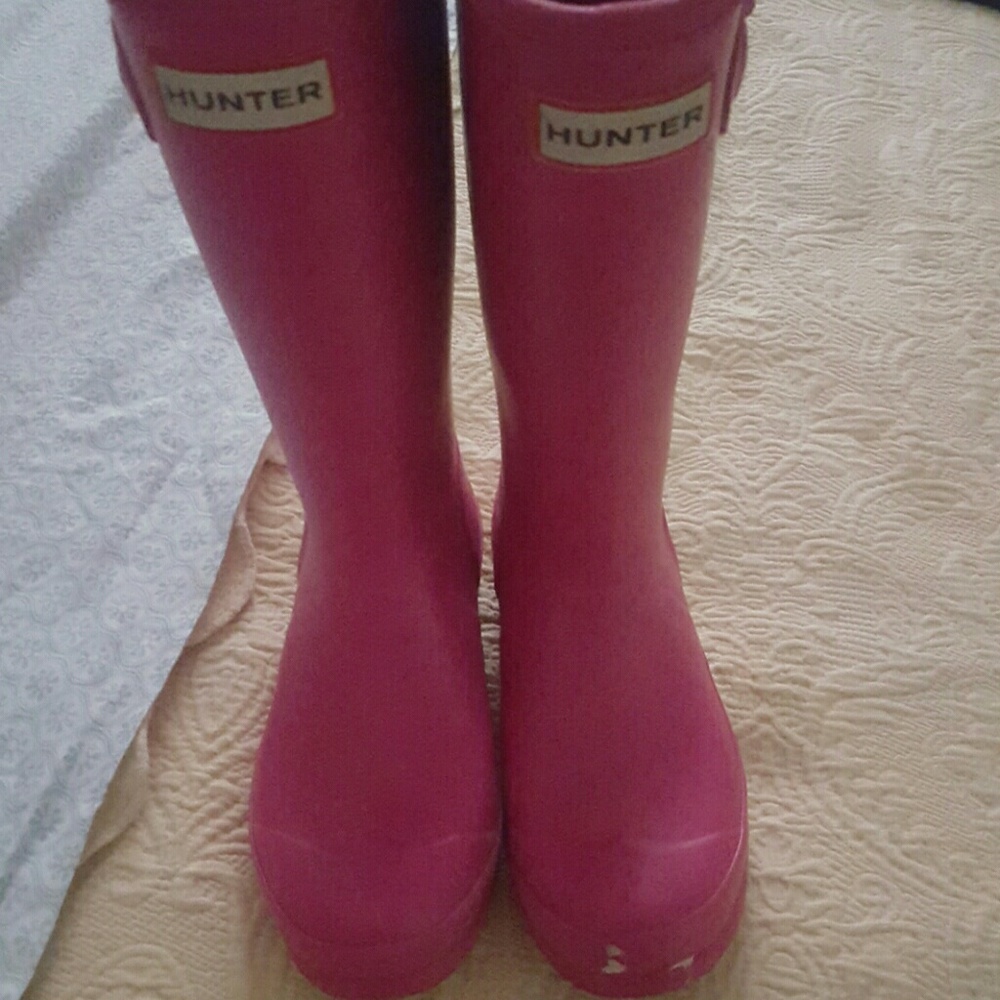 Kids size 1 hunter rain boots