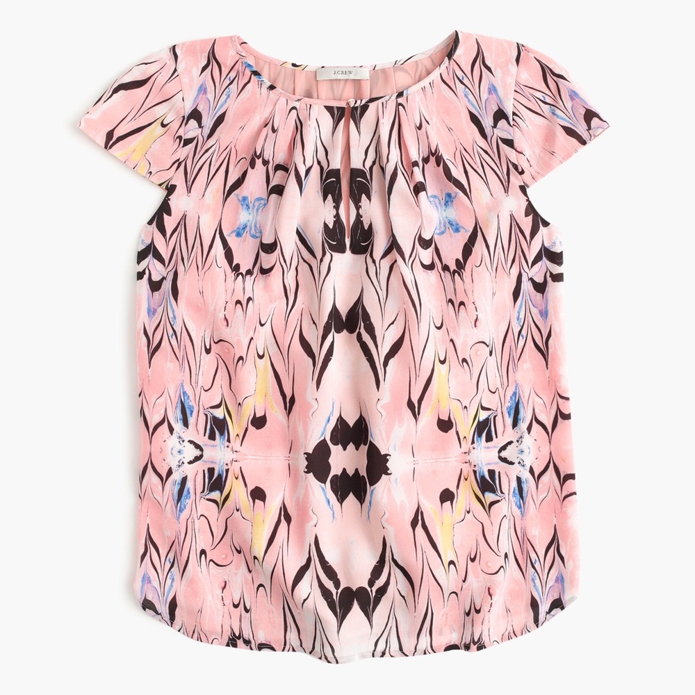J. Crew Marble blouse 8