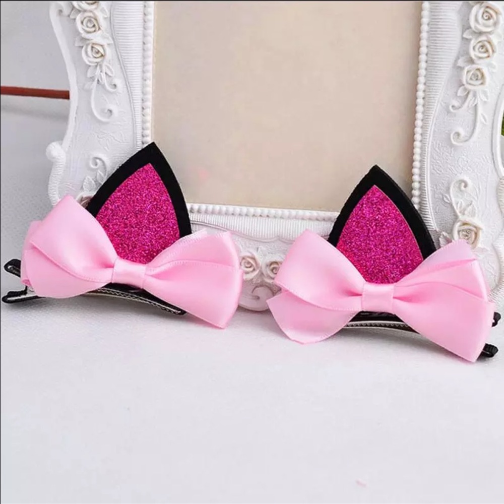 NEW ⭐️ Light pink bows kitty cat 🐱 ears!