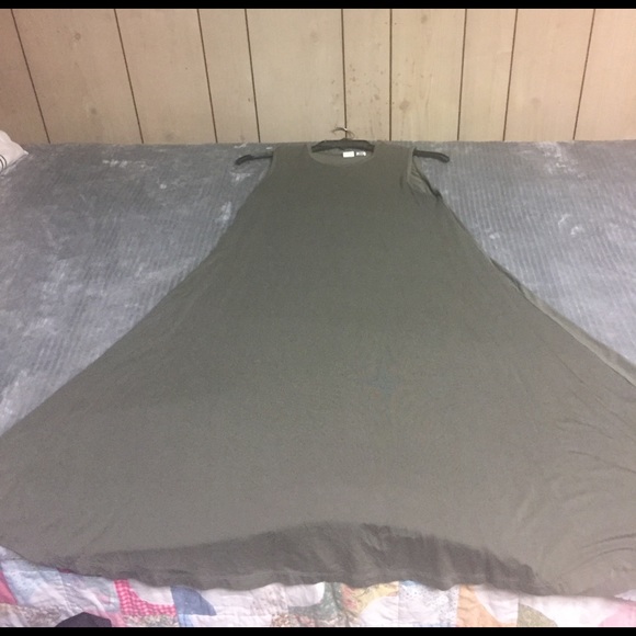 Olive Sleeveless Dress - Picture 1 of 5