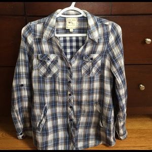 Pink Rose flannel shirt