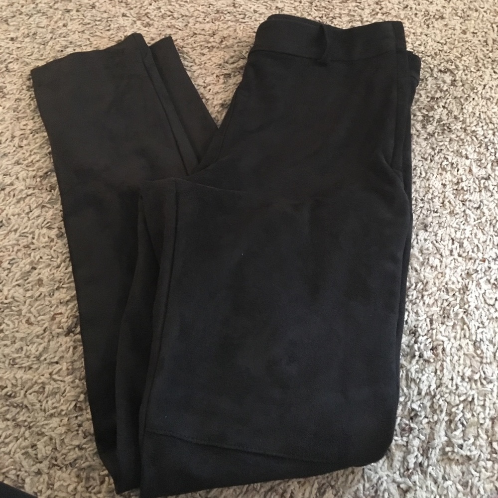 Suede pants