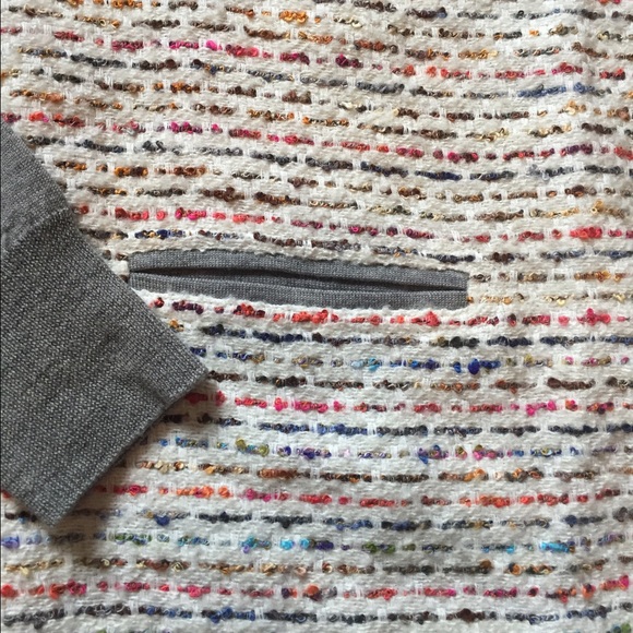 ❌SOLD❌ JCrew Tweed Front Merino Baseball Sweater - Picture 6 of 8