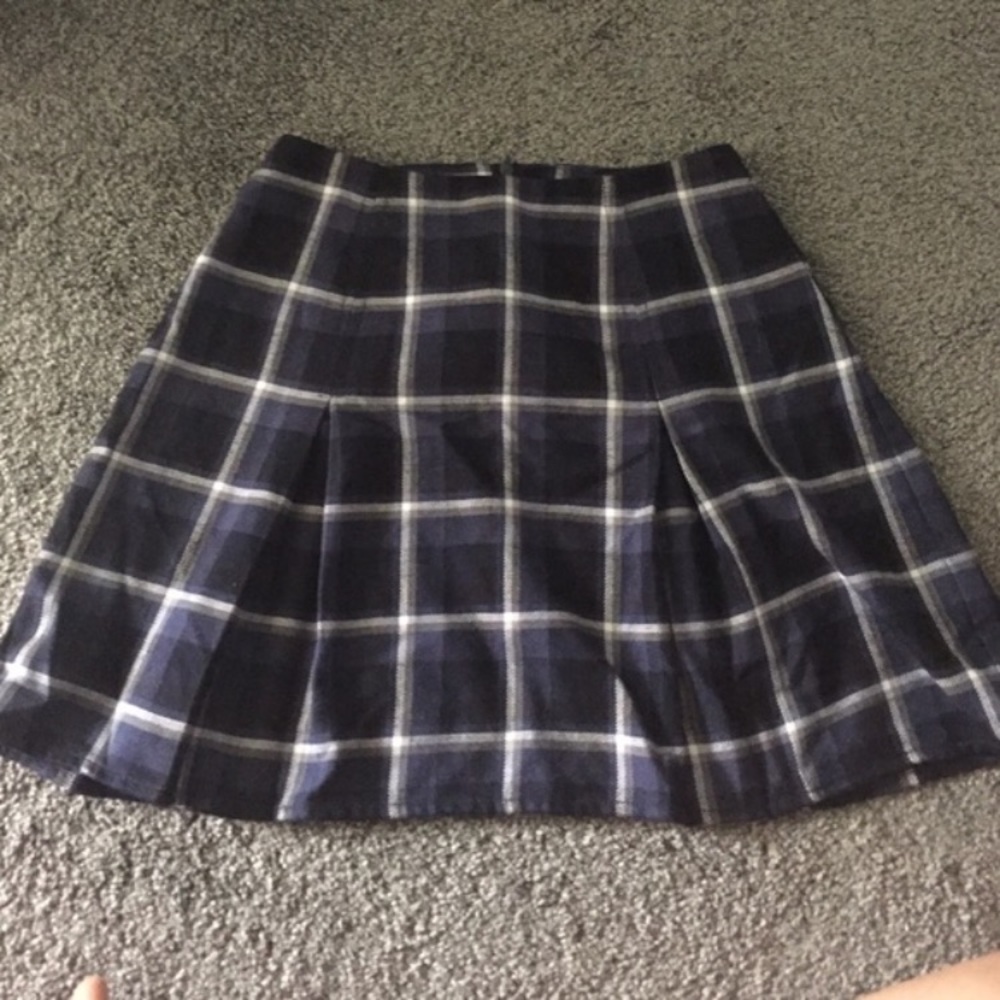 Bethany Mota plaid pleated school girl skirt