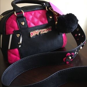 New Betsey Johnson cross body purse 10"x7"x5"