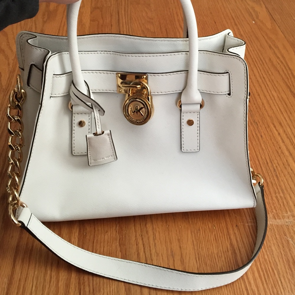 White MK bag