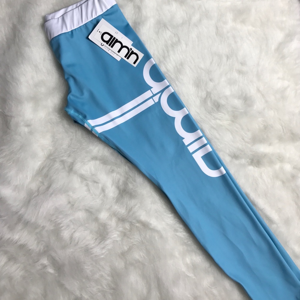Blue Stripe Tights
