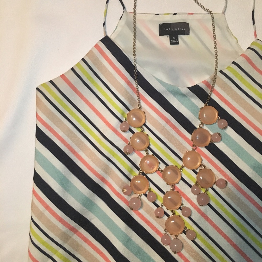 Bright Striped Sleeveless Top