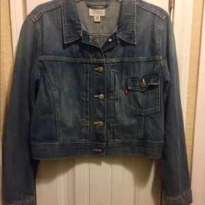Levi's Cropped Denim Jacket - XL