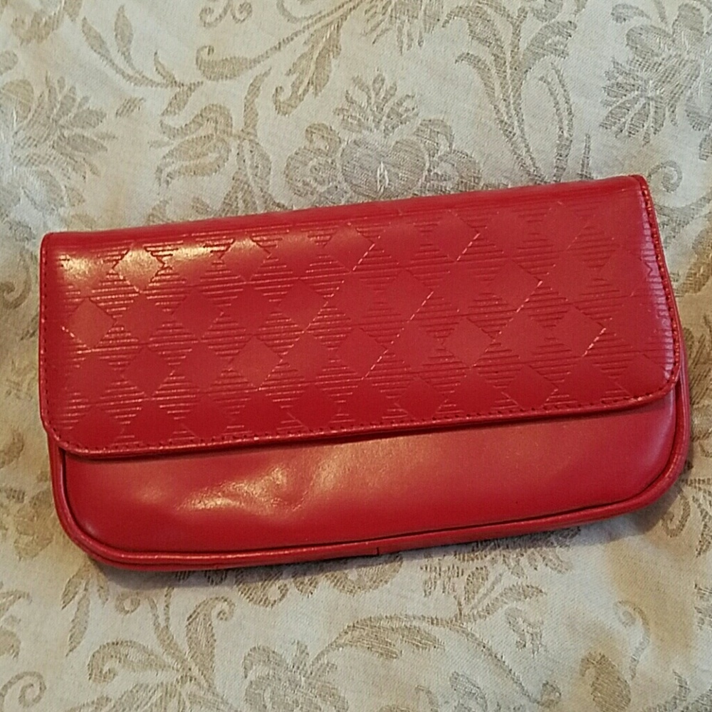 Small red clutch