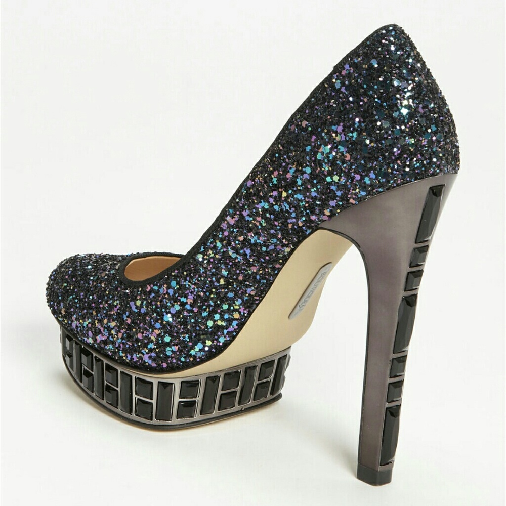NWBox BOUTIQUE 9 Black Lidia Platform Heels 7.5
