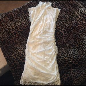 White lace cap sleeve forever 21 dress