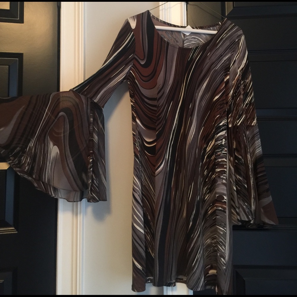 Bell Sleeve Mod Dress