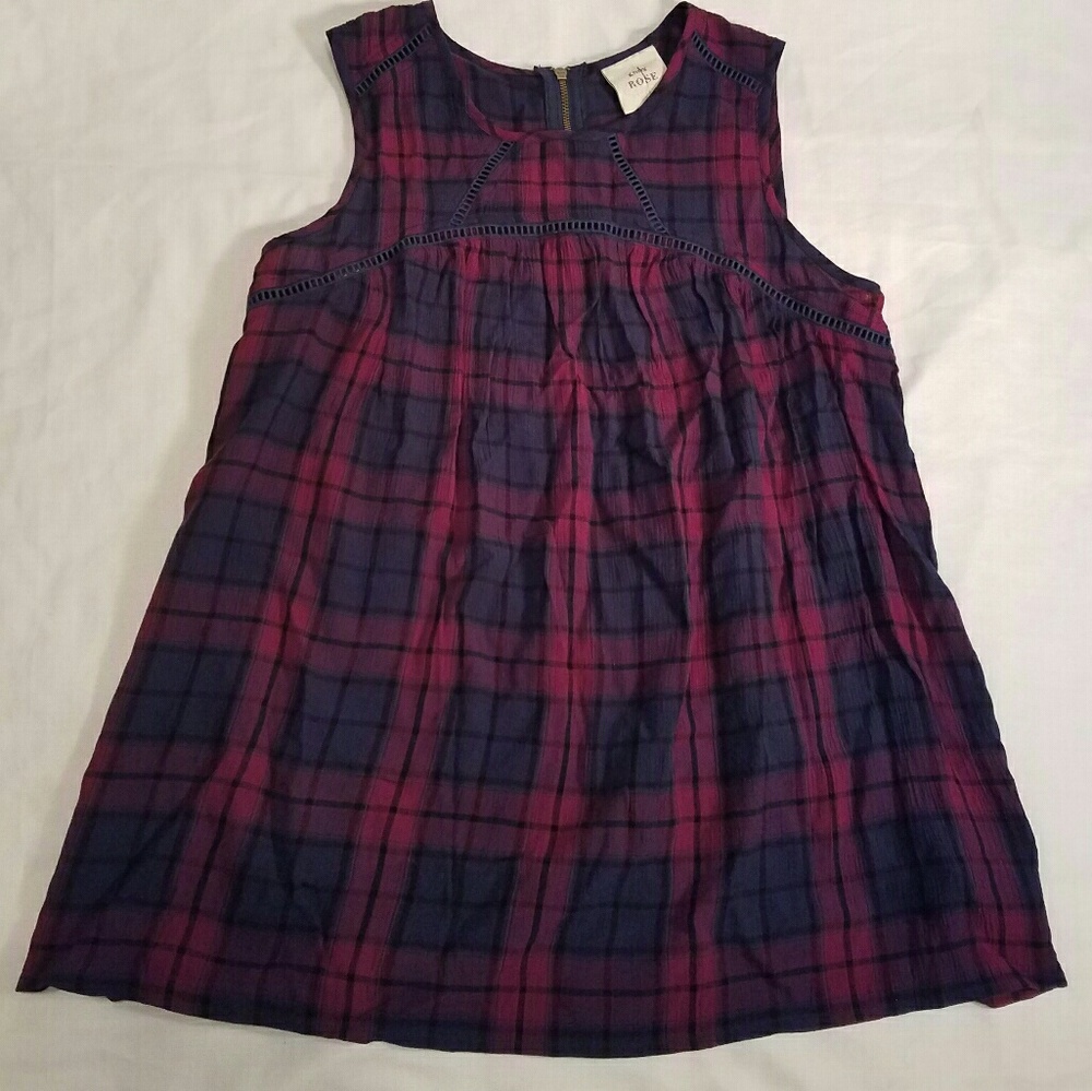 Sale! Cute Plaid Swing Tank! Flowy