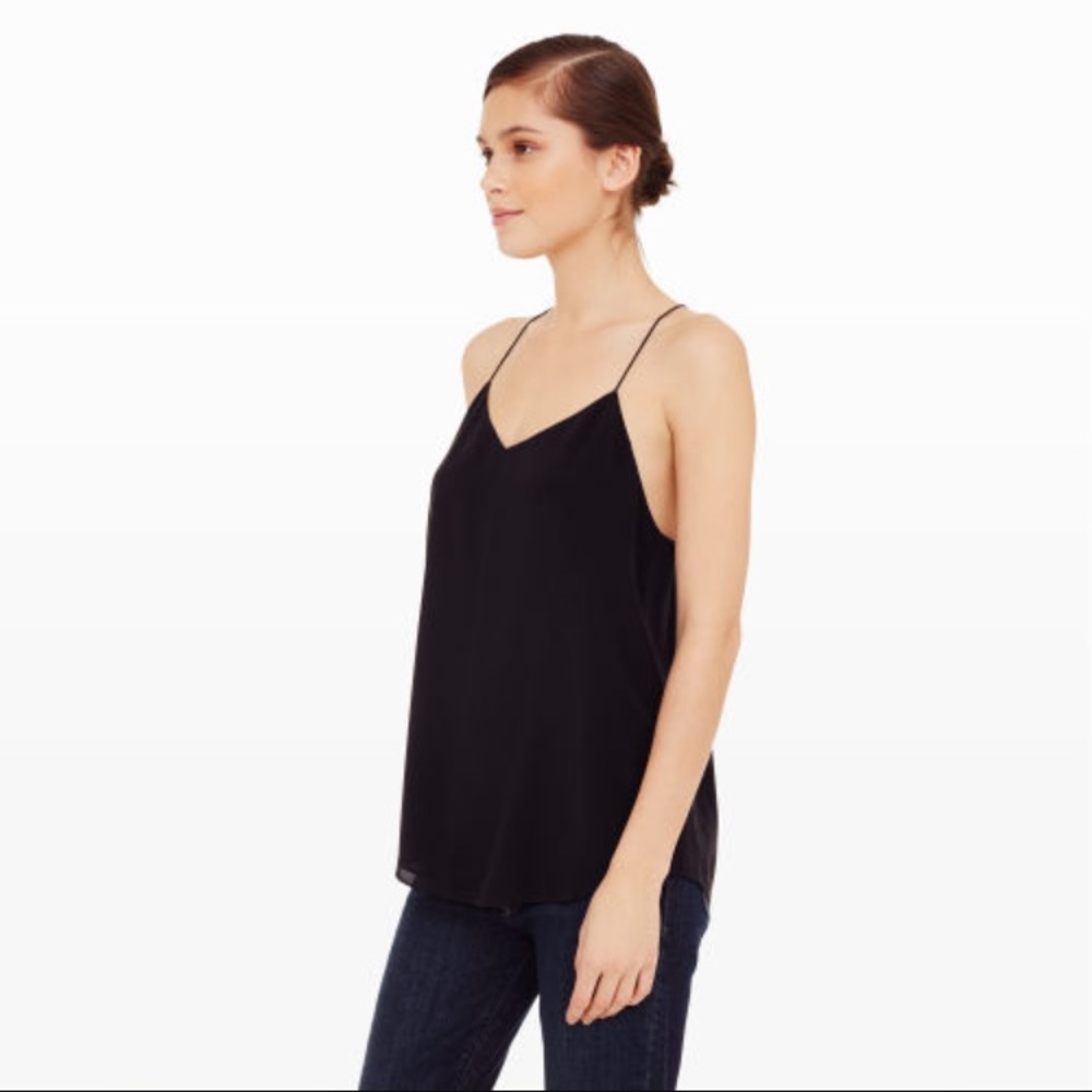 Club Monaco Brett Silk Tank in XS