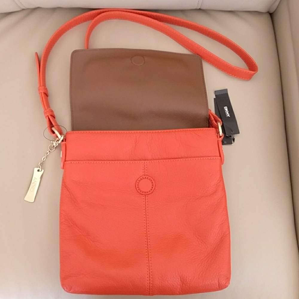 DKNY 100% Leather Crossbody Bag - Picture 2 of 3