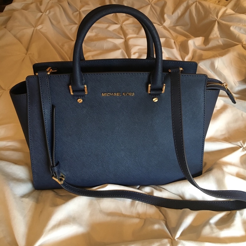Michael Kors SELMA large leather satchel