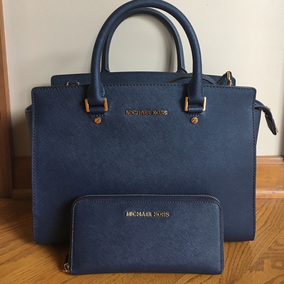 Michael Kors SELMA large leather satchel - Picture 5 of 6