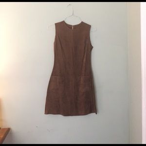 Vintage brown fine wale corduroy jumper w pockets