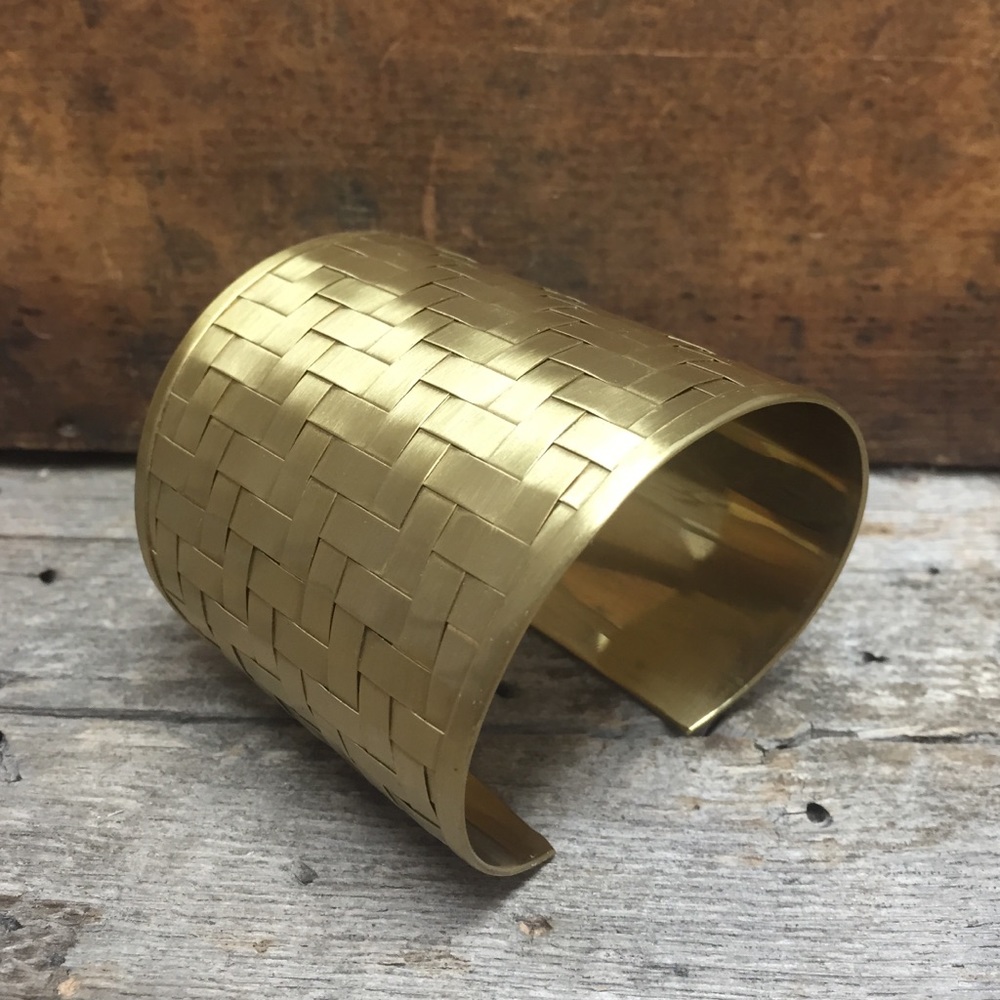 Weaved Boho Style Cuff Bangle
