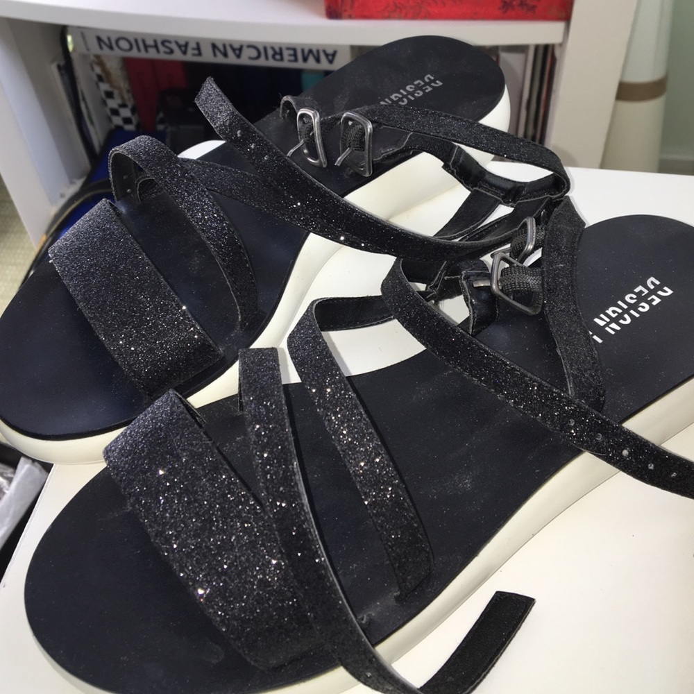 Design Lab chernin glitter sandals