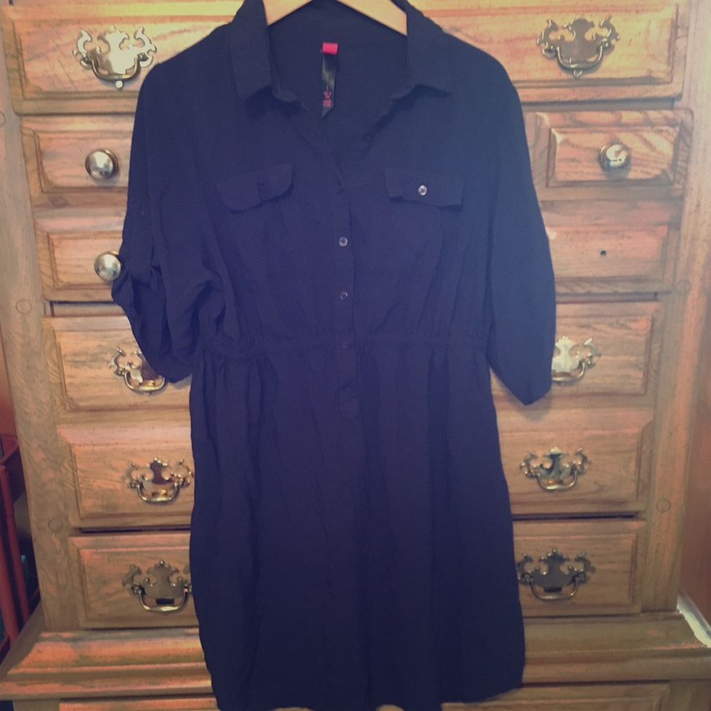 Casual/dressy dark blue dress
