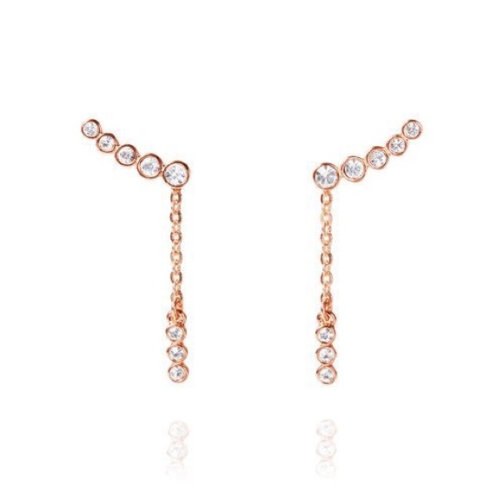 C+ILa Vie en Rose Convertible Ear Climbers