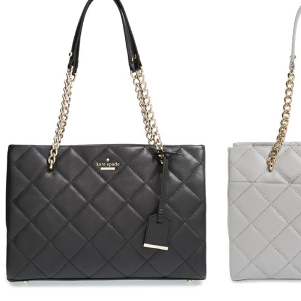 Black quilted Kate Spade crossbody