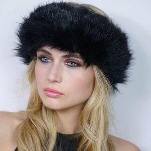 Rabbit Fur Head Wrap