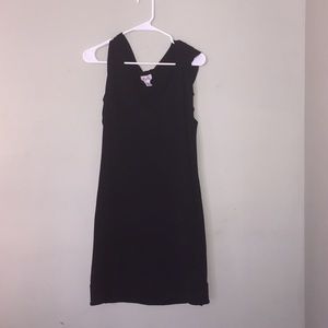 Anthropologie soft hooded jersey black dress