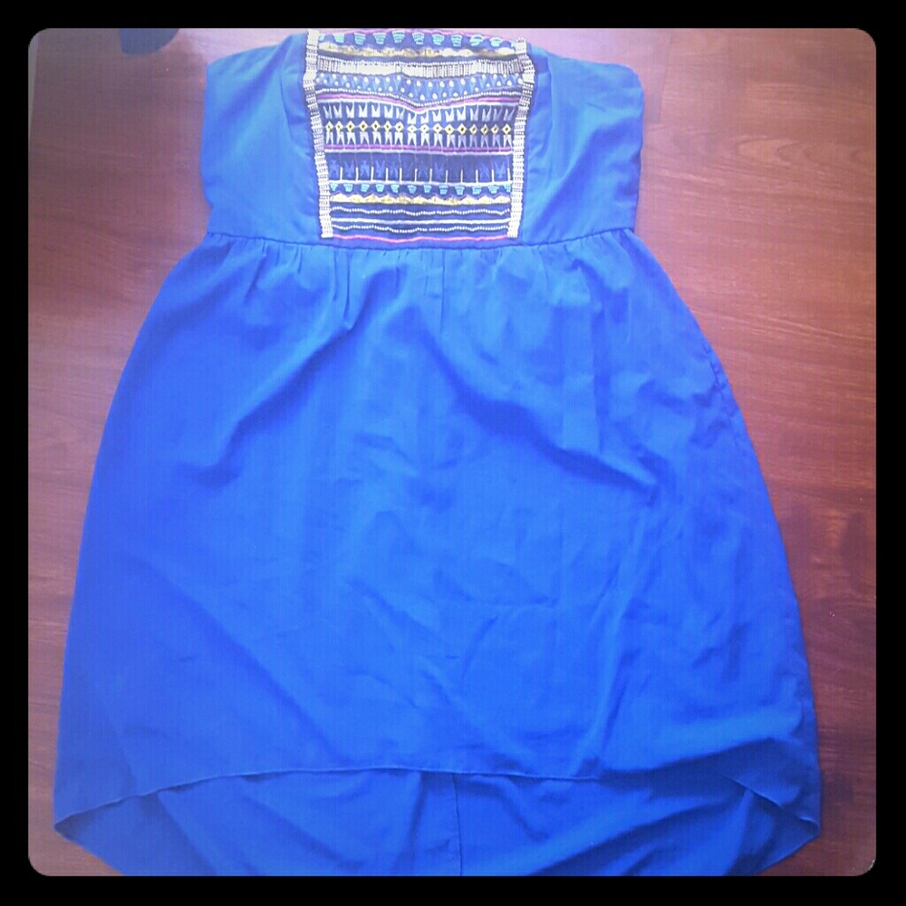 Strapless hi-lo maurices dress