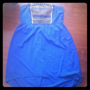 Strapless hi-lo maurices dress